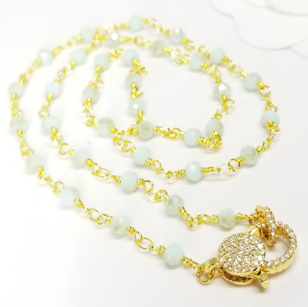 💖 New in Gift Box 🎁 CZ Diamond Beads Necklace - Picture 5 of 8
